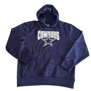 NFL Dallas Cowboys blue pullover hoodie sweatshirt Youth M 12-14